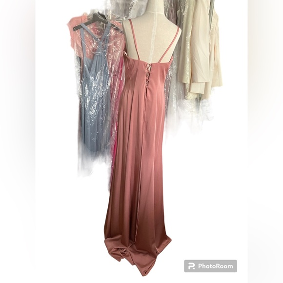 Salmon Pink Dress - Picture 3 of 6